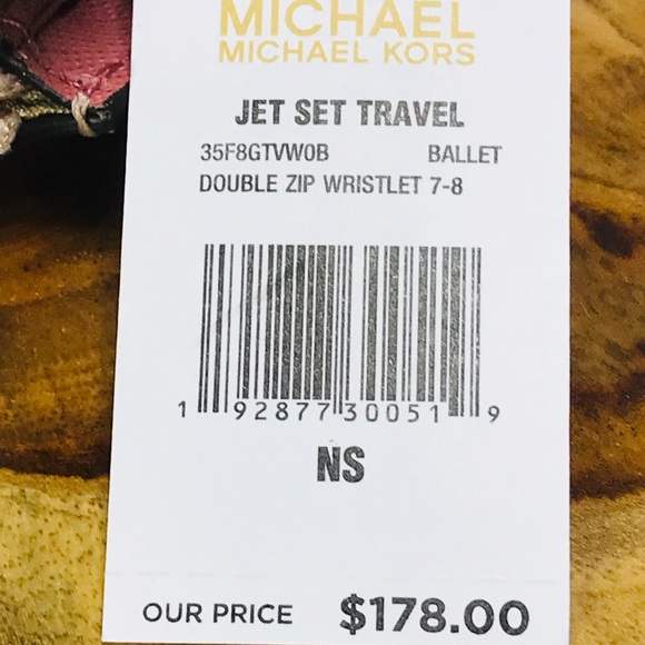 Michael Kors Jet Set Travel Double Zip Wristlet - Picture 8 of 8